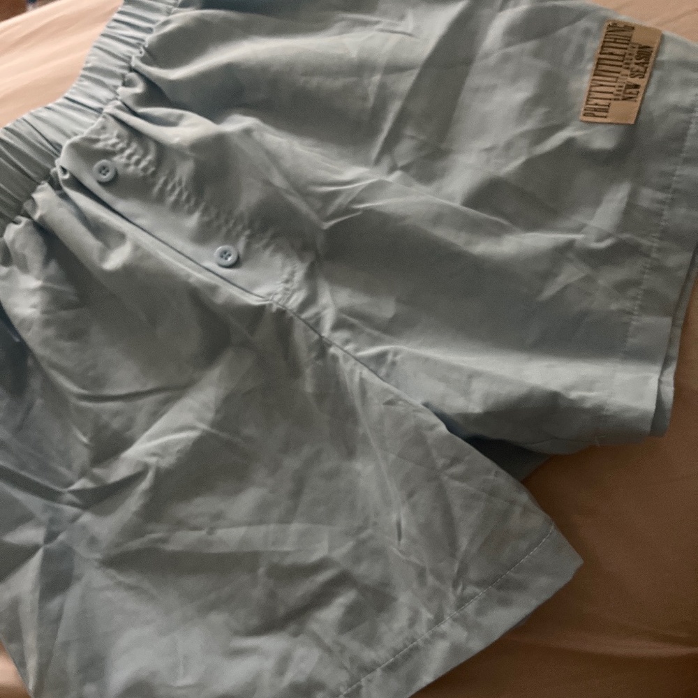 PRETTYLITTLETHING PALE BLUE SHORTS